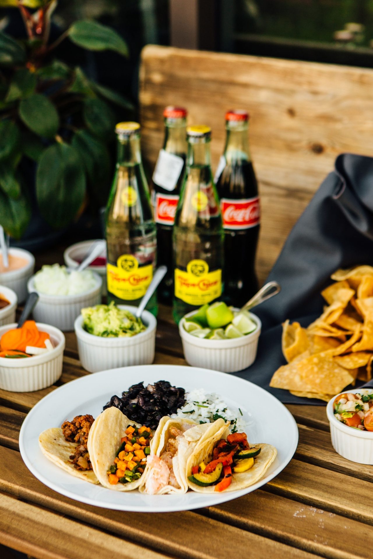 Delicious taco ingredients
